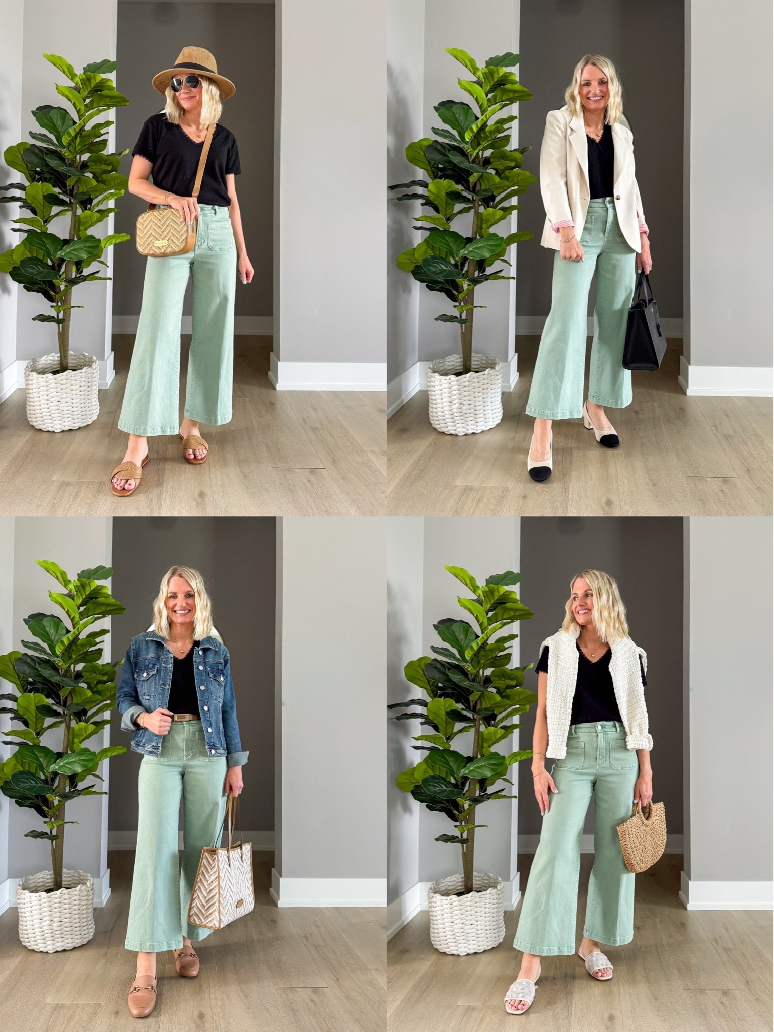 1 base: 4 looks
I’m styling my green Faith pants and black Sunny top from my collection DEAR JOHN x KATIE HALLER! Use my code: DJXKATIE20 for 20% off!

#LTKOver40 #LTKPetite #LTKSeasonal