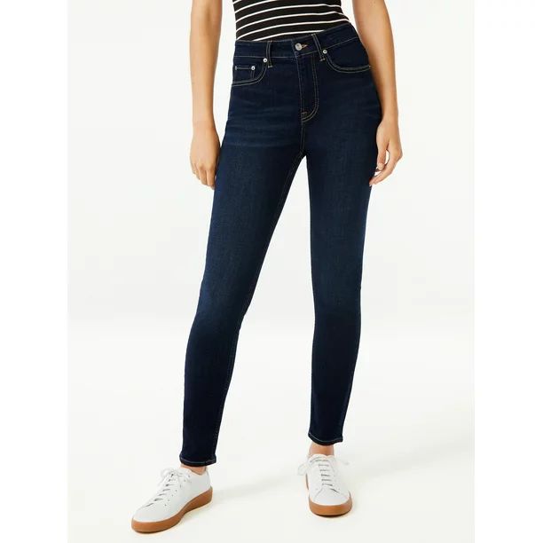 Free Assembly Women's High Rise Skinny Jeans - Walmart.com | Walmart (US)