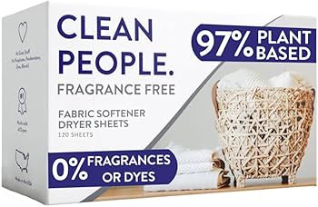 The Clean People Fabric Softener Sheets - Dryer Sheets - Softens & Removes Static Cling - Vegan L... | Amazon (US)