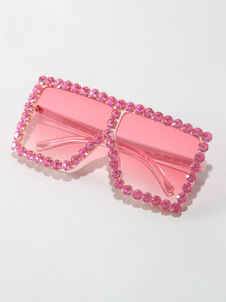 Rhinestone Flat Top Fashion Glasses | SHEIN