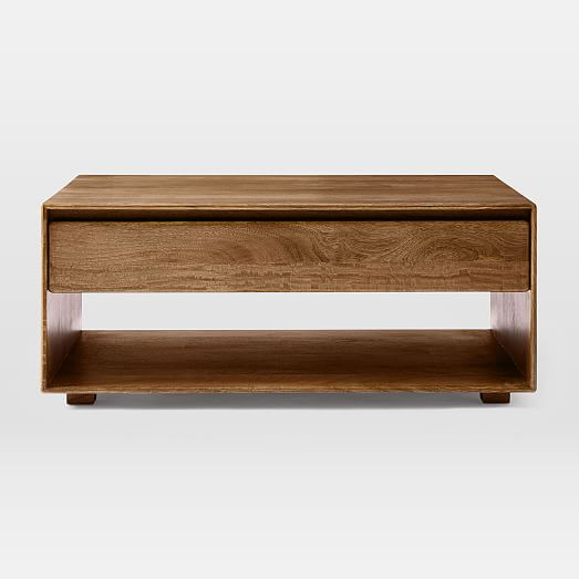 Anton Solid Wood Storage Coffee Table (42") | West Elm (US)