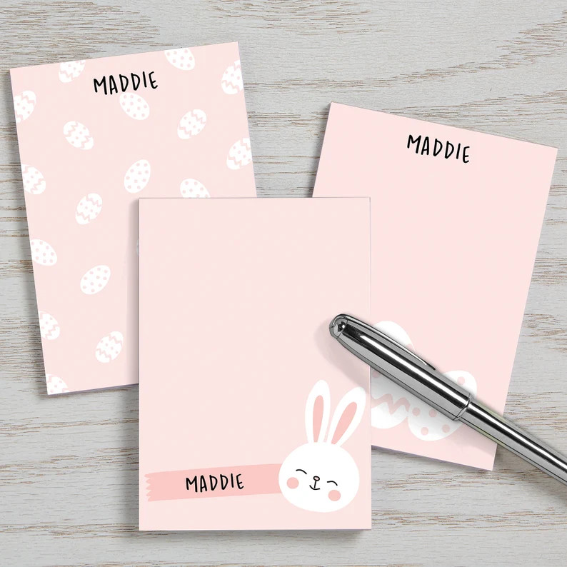 Easter Bunny Mini Notepad Set of 3 Easter Basket Stuffers | Etsy | Etsy (US)