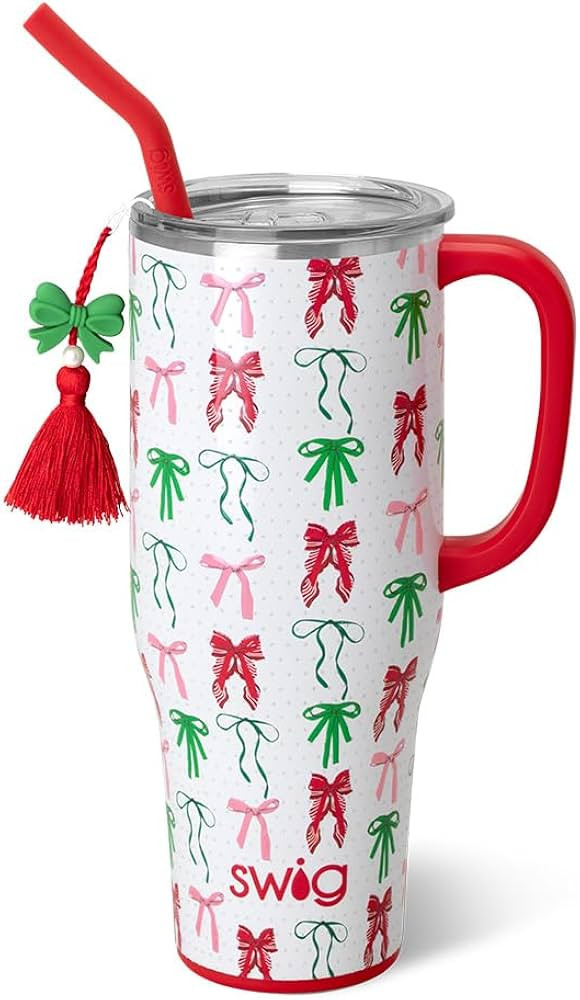 Swig Life 40oz Mega Mug, 40oz Tumbler with Handle and Straw, Extra Large Insulated Tumblers, Cup ... | Amazon (US)