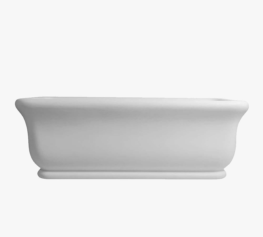 Matte White Marjani Handcrafted Freestanding Bathtub, 71&amp;quot; | Pottery Barn (US)