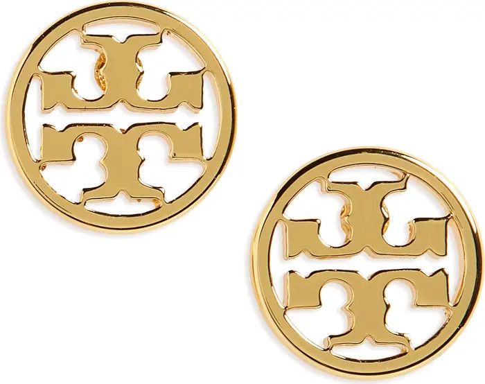 Tory Burch Circle Logo Stud Earrings | Nordstrom | Nordstrom