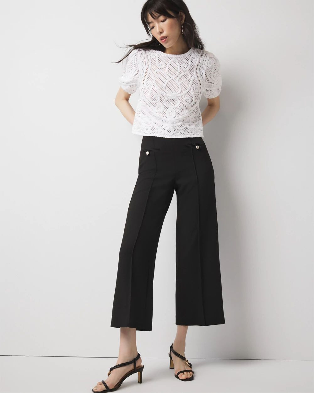 Cropped Wide Leg Pant | White House Black Market