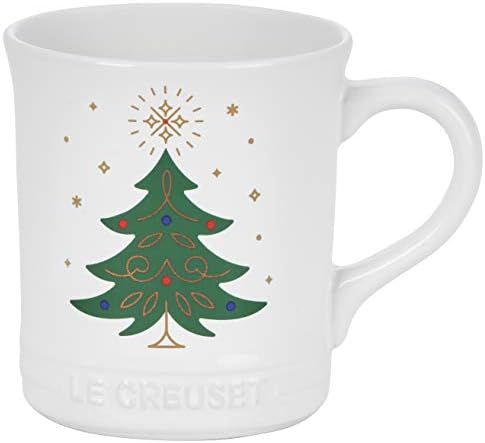 Le Creuset Stoneware Noel Collection: Tree Mug, 14 oz, White w/Applique | Amazon (US)
