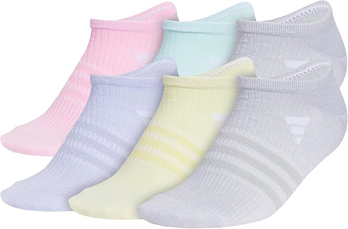 adidas Kids Superlite No Show Socks for Boys & Girls (6 Pairs) Lightweight | Amazon (US)