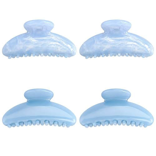 4Pcs Light Blue Claw Clip, Acetate Claw Clip, Hair Accessories for Women | Amazon (US)