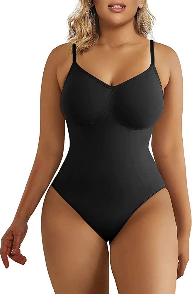 SHAPERX Bodysuit for Women Tummy Control Shapewear Seamless Sculpting Thong Body Shaper Tank Top | Amazon (US)