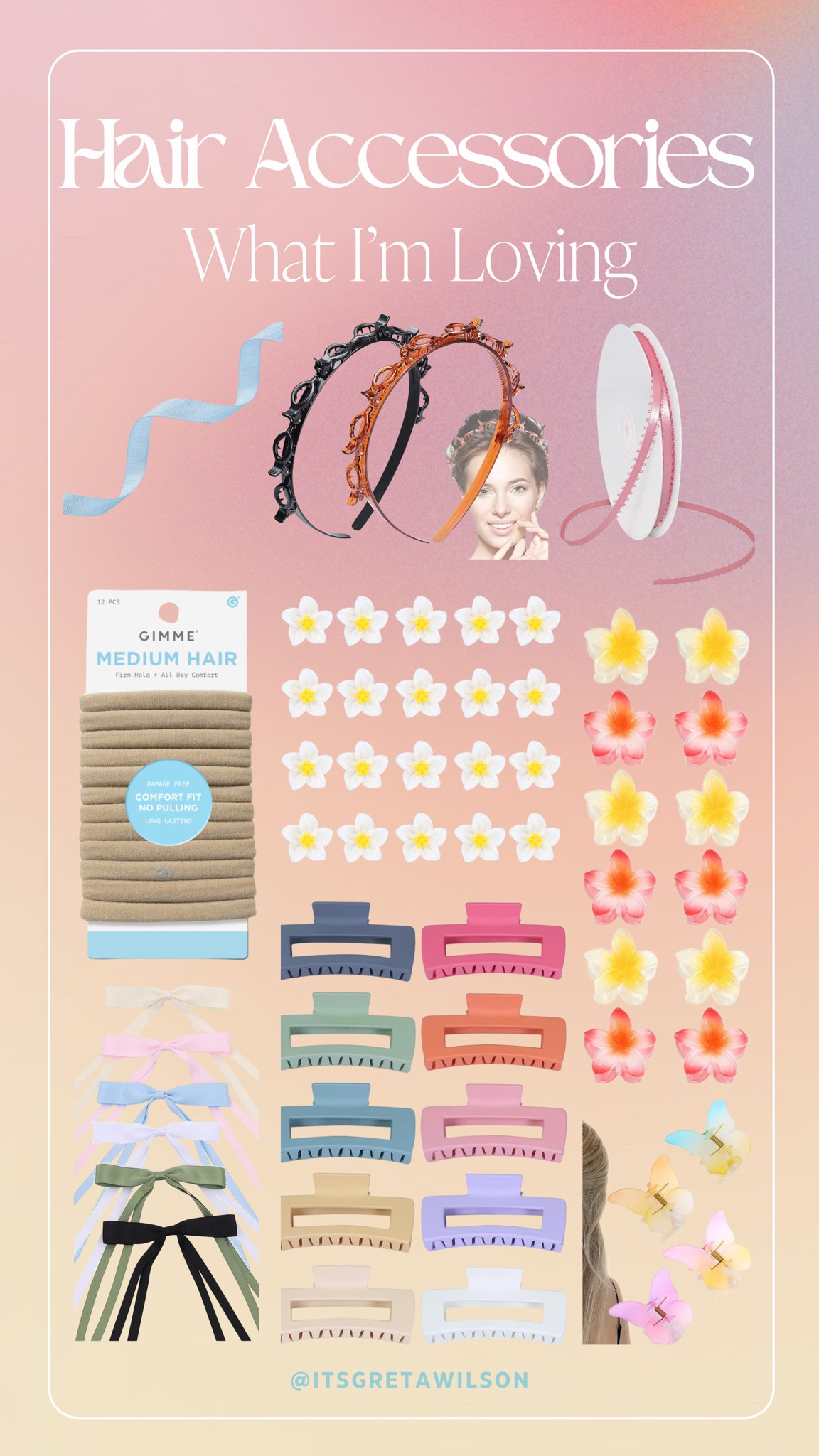 Hair accessories that I use & love! 🌼