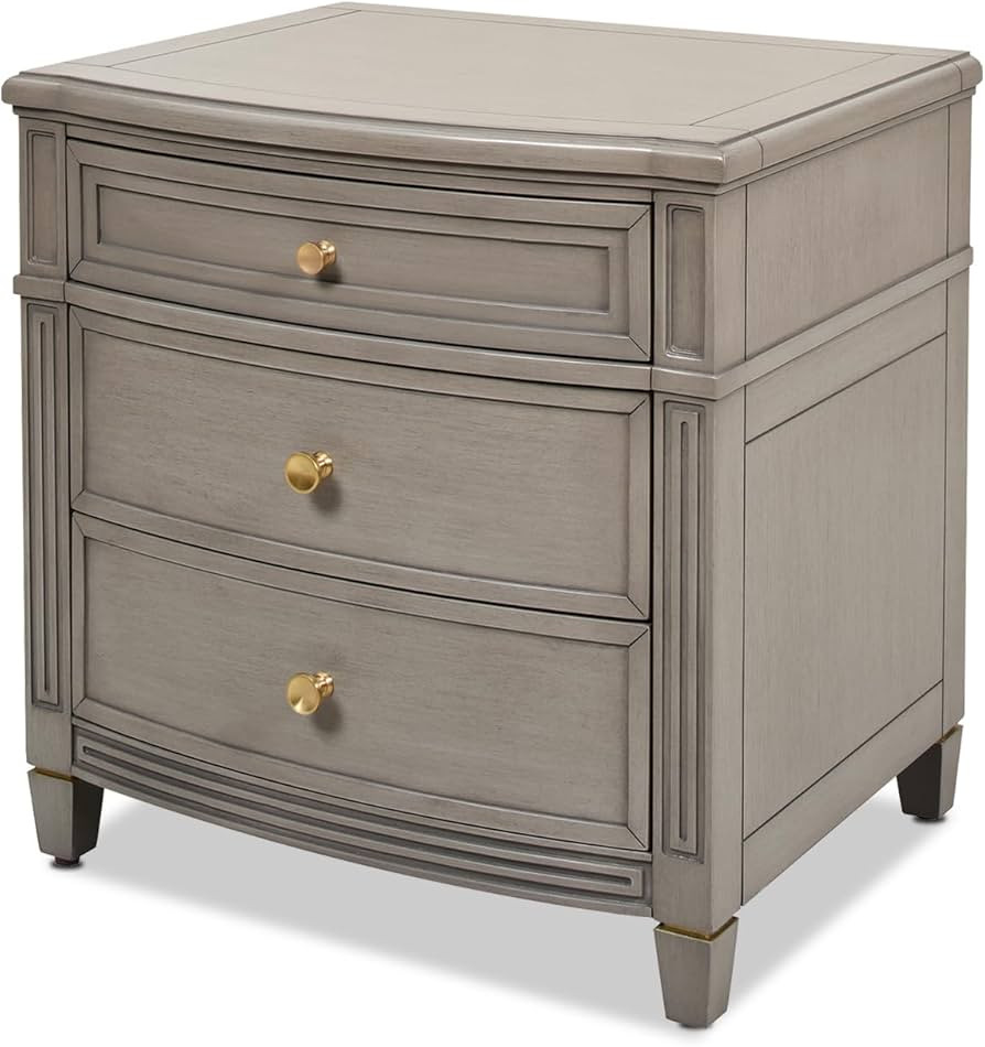 Jennifer Taylor Home JTH Luxe Dauphin Gold Accent End Table, Grey Cashmere Wood | Amazon (US)