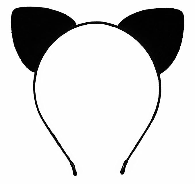 Bonnie Z. Leonardo Black Cat Ears Headband Furry Padded Catwomen Headbands Cat Black-F | Amazon (US)