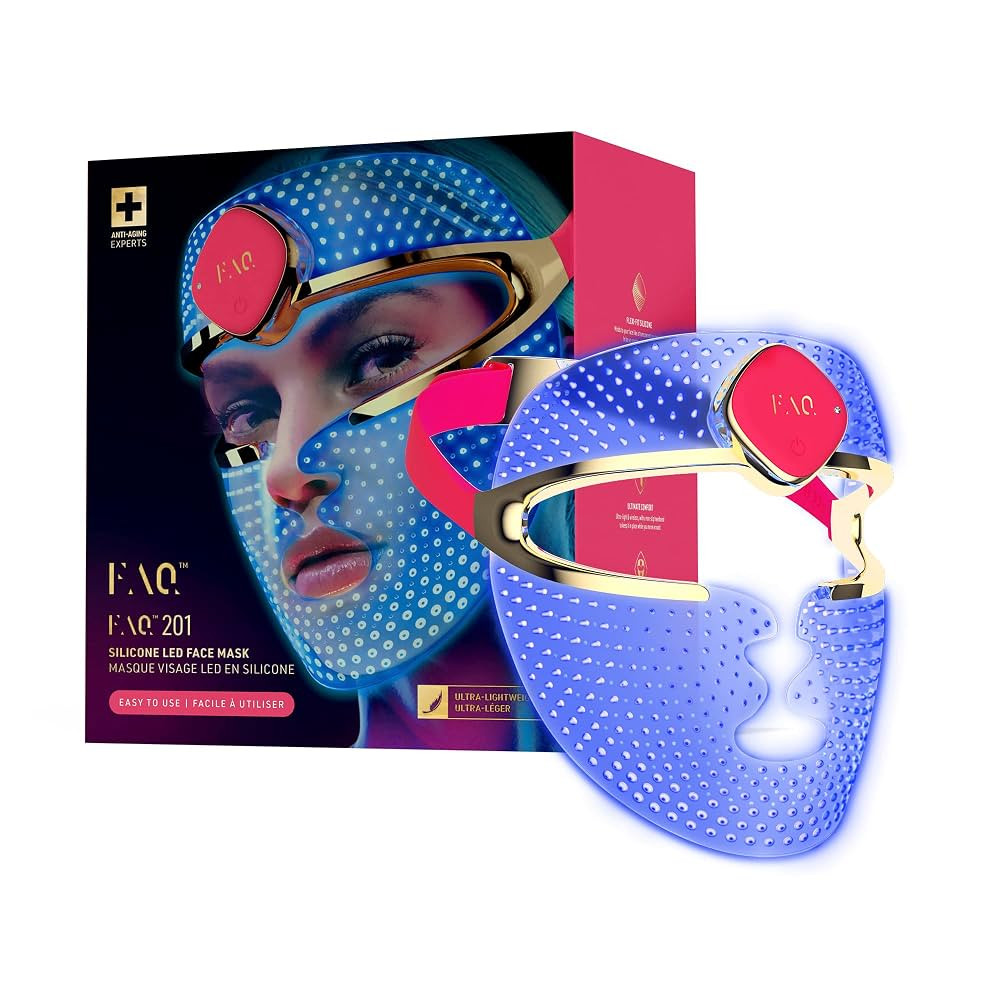 FAQ 201 Advanced RGB LED lights Face Mask - for Spots & Mild Acne - Face Masks Skincare - Wireles... | Amazon (UK)