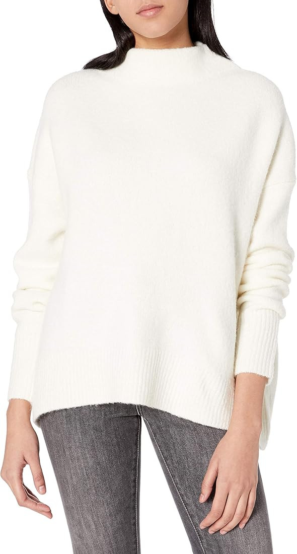 Cable Stitch Women's Mock Neck Cozy Sweater | Amazon (US)