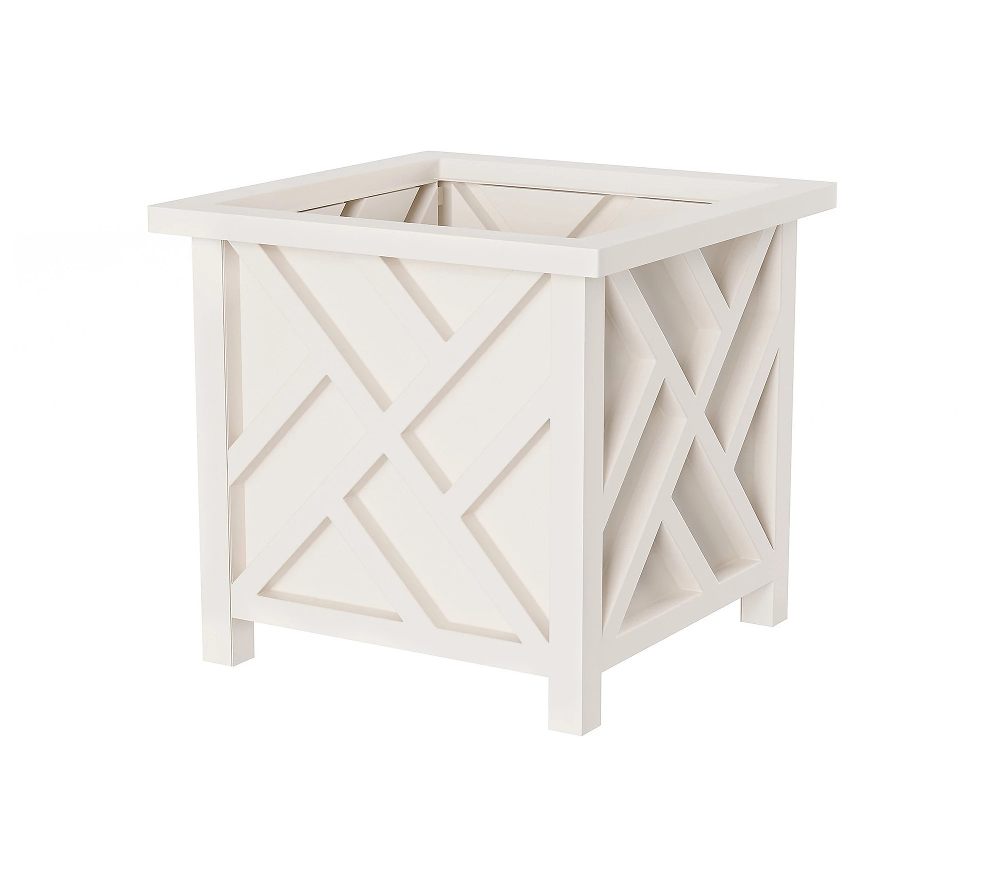 Pure Garden Lattice Design 15"" Planter Box | QVC