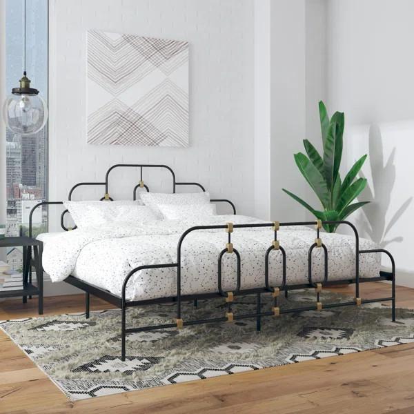 Olivia Metal Platform Bed | Wayfair Professional