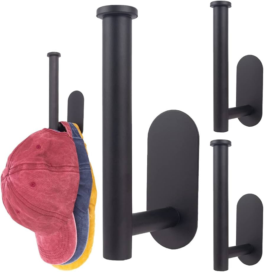3 Pcs Hat Rack for Baseball Caps, Multi-function Hat Storage Organizer Hanger, Self Adhesive 304 ... | Amazon (US)