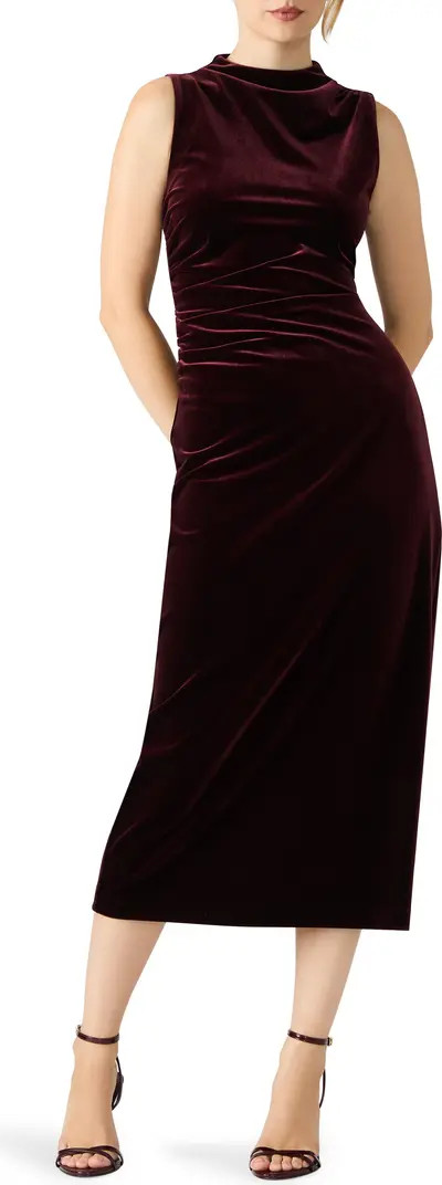 Steve Madden Mo Sleeveless Velvet Midi Dress | Nordstrom | Nordstrom