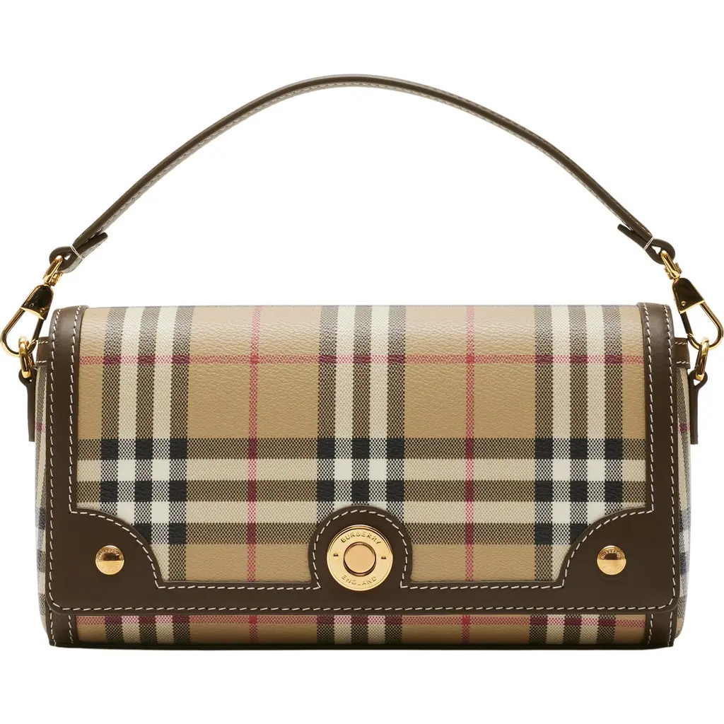 burberry Top Handle Note Bag in Archive Beige/military at Nordstrom | Nordstrom