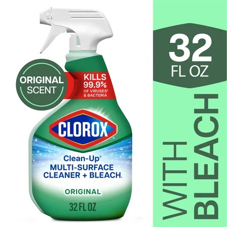 Clorox Clean-Up All Purpose Cleaner Spray with Bleach, Spray Bottle, Original, 32 fl oz | Walmart (US)