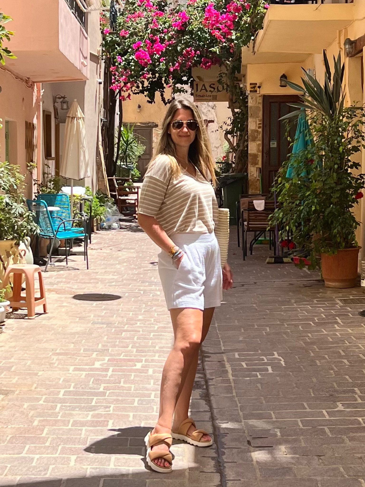 When traveling this summer stick to cotton gauze and linen blends. So happy I packed these, as they’re comfy and keeping me cool!

Tshirt runs large. Wearing an XS. My shorts are from last season so I linked a few of my current faves. Sandals are incredibly soft and comfy! Run TTS. 

#LTKStyleTip #LTKTravel #LTKFindsUnder100