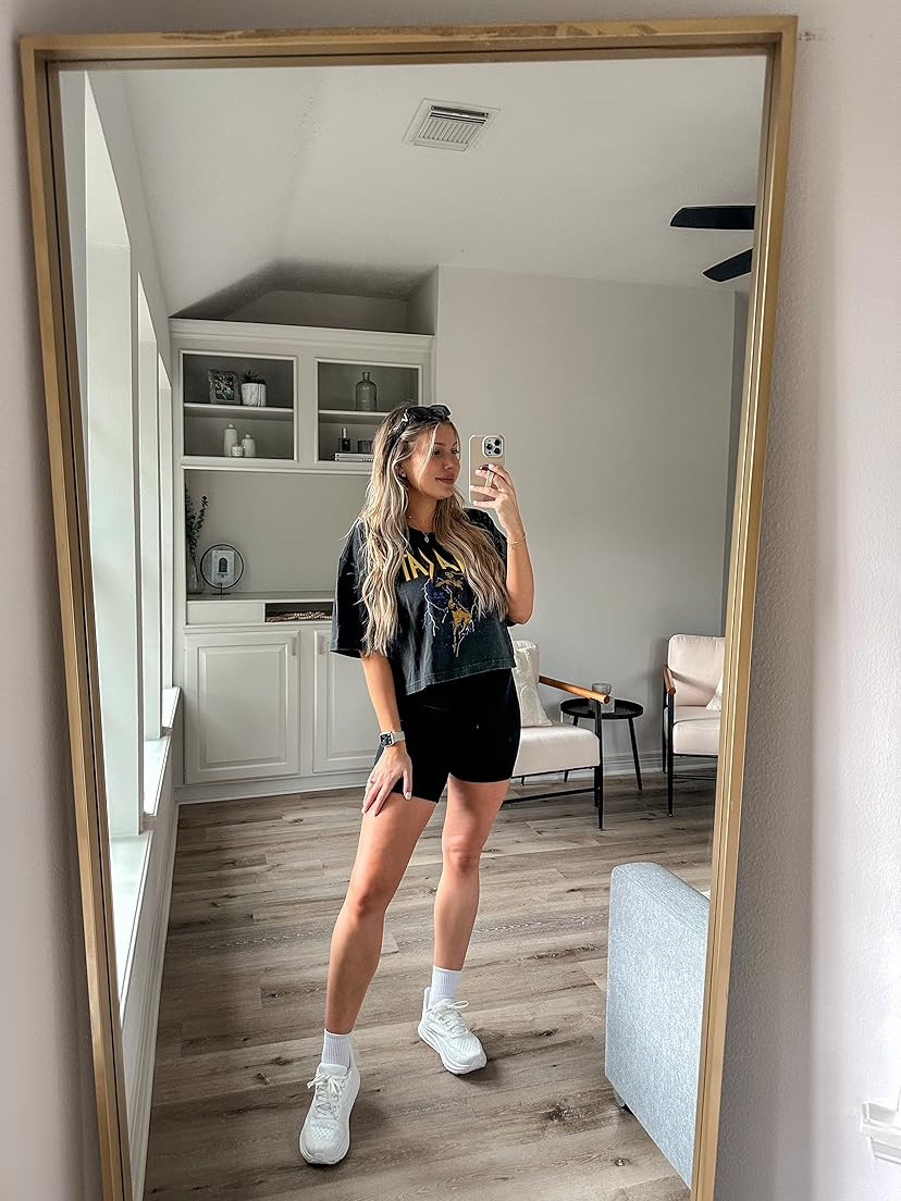 Sunzel Women's Biker Shorts in High Waist Tummy Control with No Front Seam | Amazon (US)