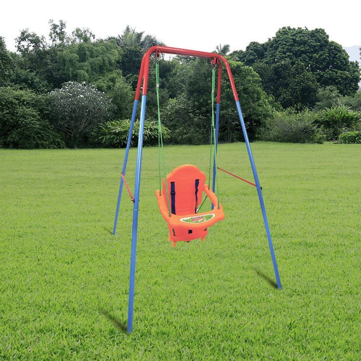 Costway Kids Toddler Children Swing Seat Chair Outdoor For Backyard Playground w/Rope | Target