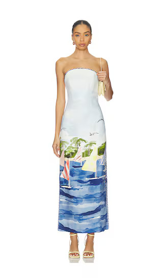 Ava Maxi Dress in Nautical Print | Revolve Clothing (Global)