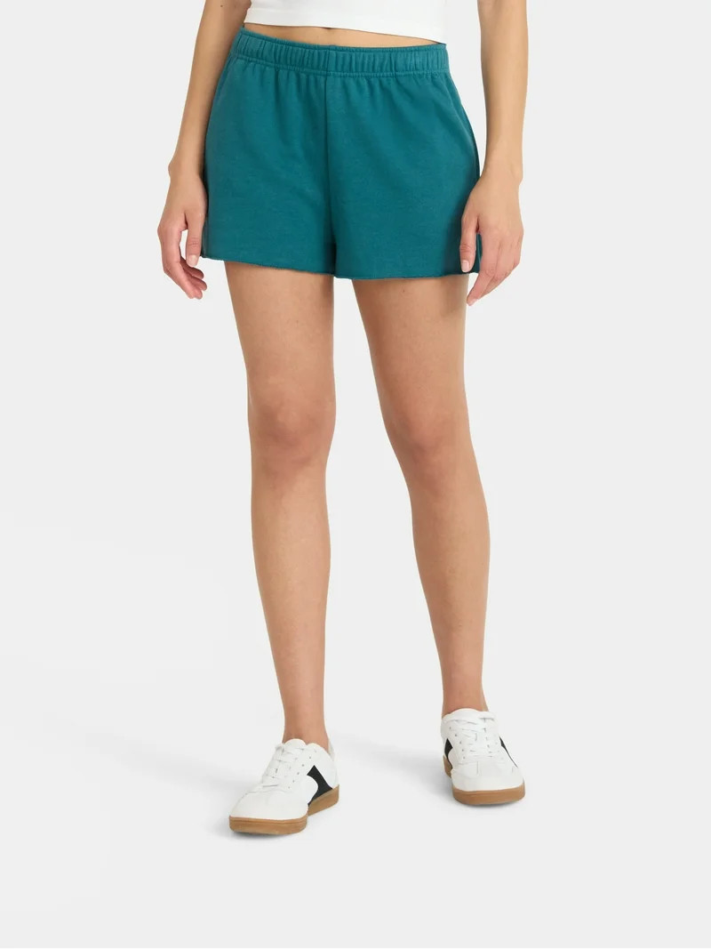 No Boundaries French Terry Shorts, 2'' Inseam, Women’s | Walmart (US)