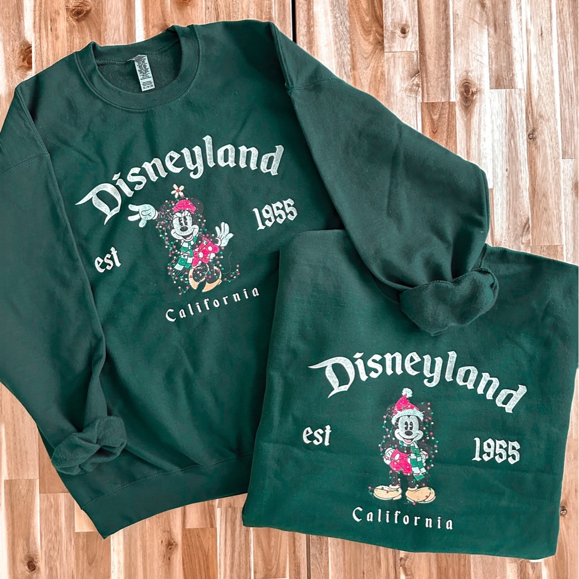 classic christmas Disney sweatshirts. 40% off right now! 🎄❤️

i ordered the forest green color! size up for a cozy, oversized fit!

#disneyholiday #disneyoutfit #disneyland #disneyworld

#LTKHoliday