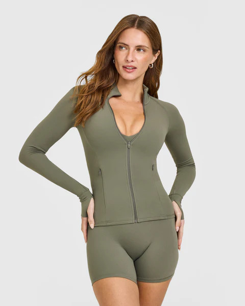 SoftMotion™ Jacket with White Logo 
 Alpine Green | Oner Active (UK / US)