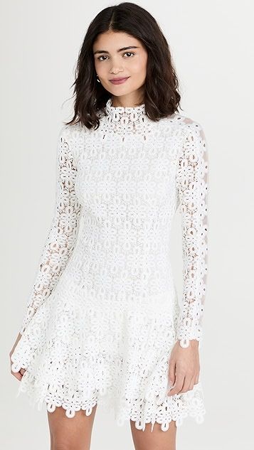 Joy Guipure Lace Mini Dress | Shopbop