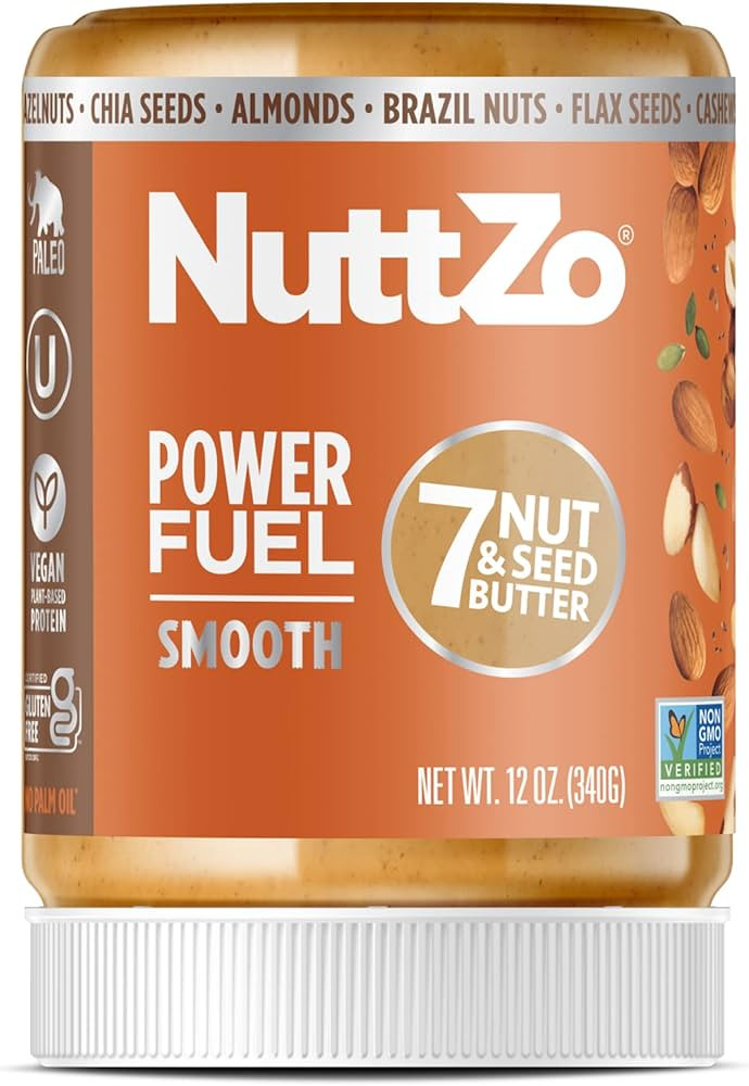 Organic NuttZo Power Fuel Smooth Mixed Nut Butter Spread | Cashews Almonds Brazil Nuts Flax Seeds... | Amazon (US)