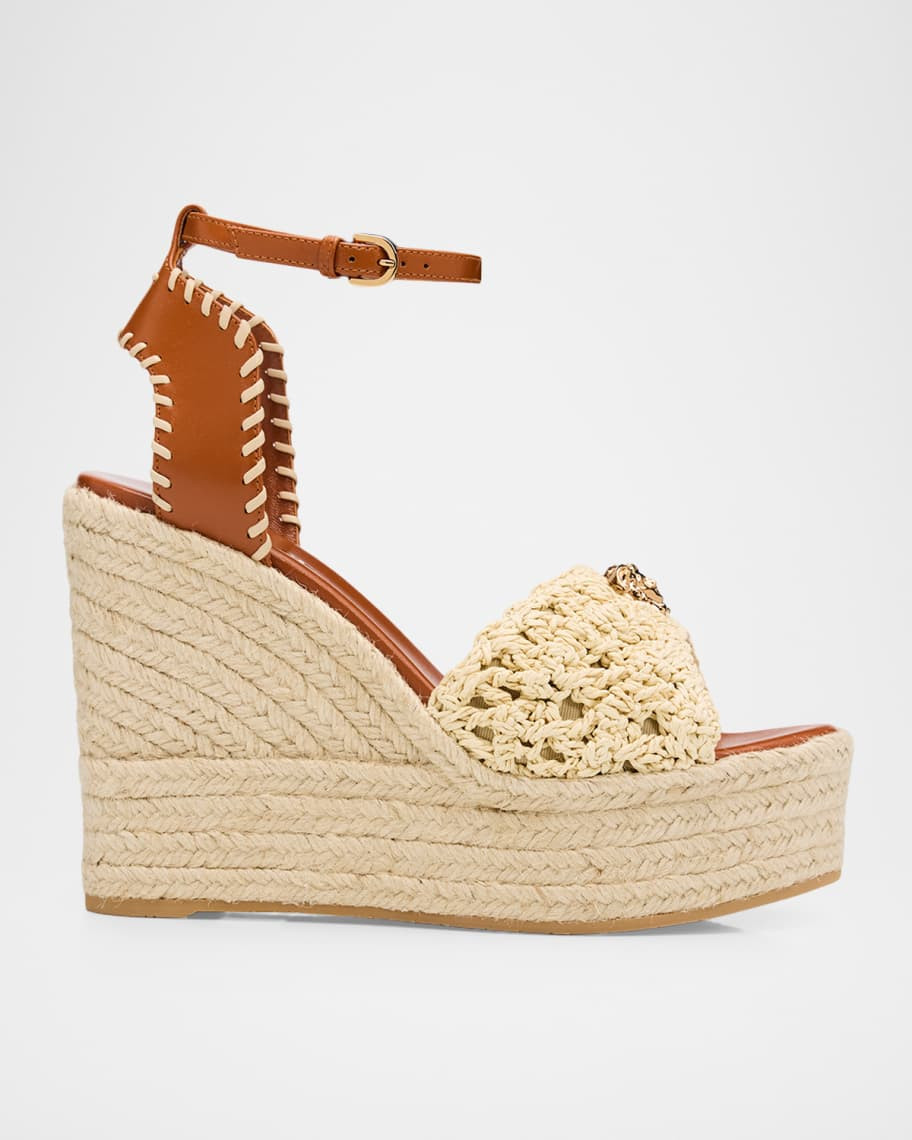 120mm La Medusa Espadrille Platform Sandals | Neiman Marcus