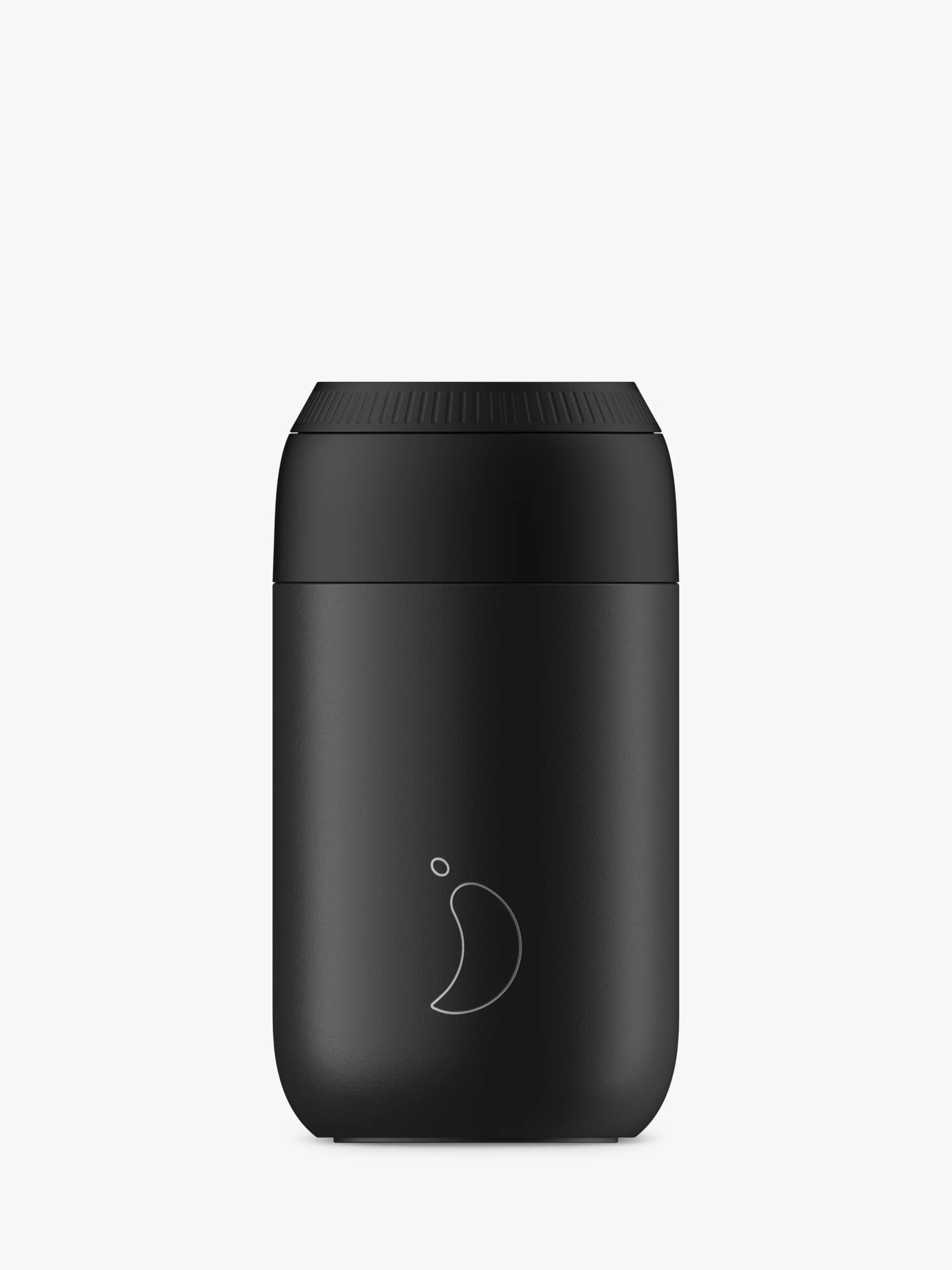 Chilly's Series 2 Double Wall Insulated Travel Coffee Cup, 340ml, Black | John Lewis (UK)