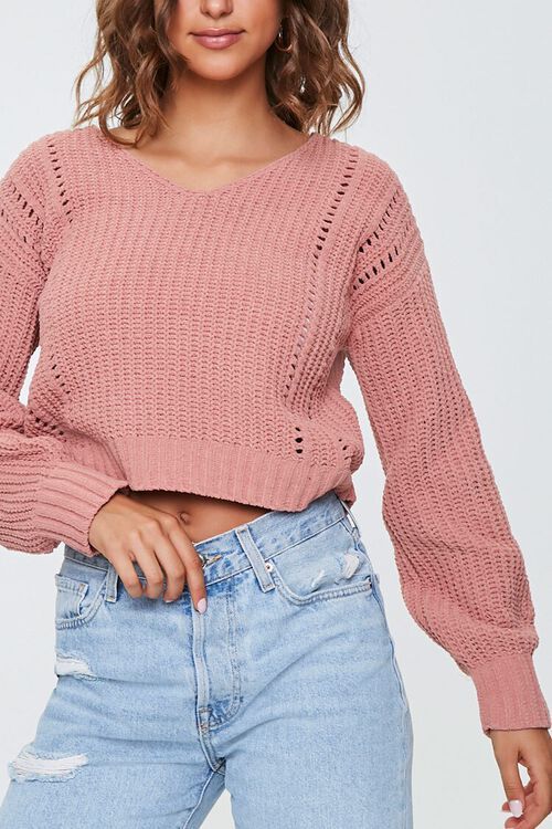 Open-Knit Cropped Sweater | Forever 21 (US)