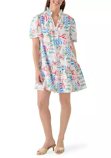 Women's Short Sleeve Print Mini Dress | Belk