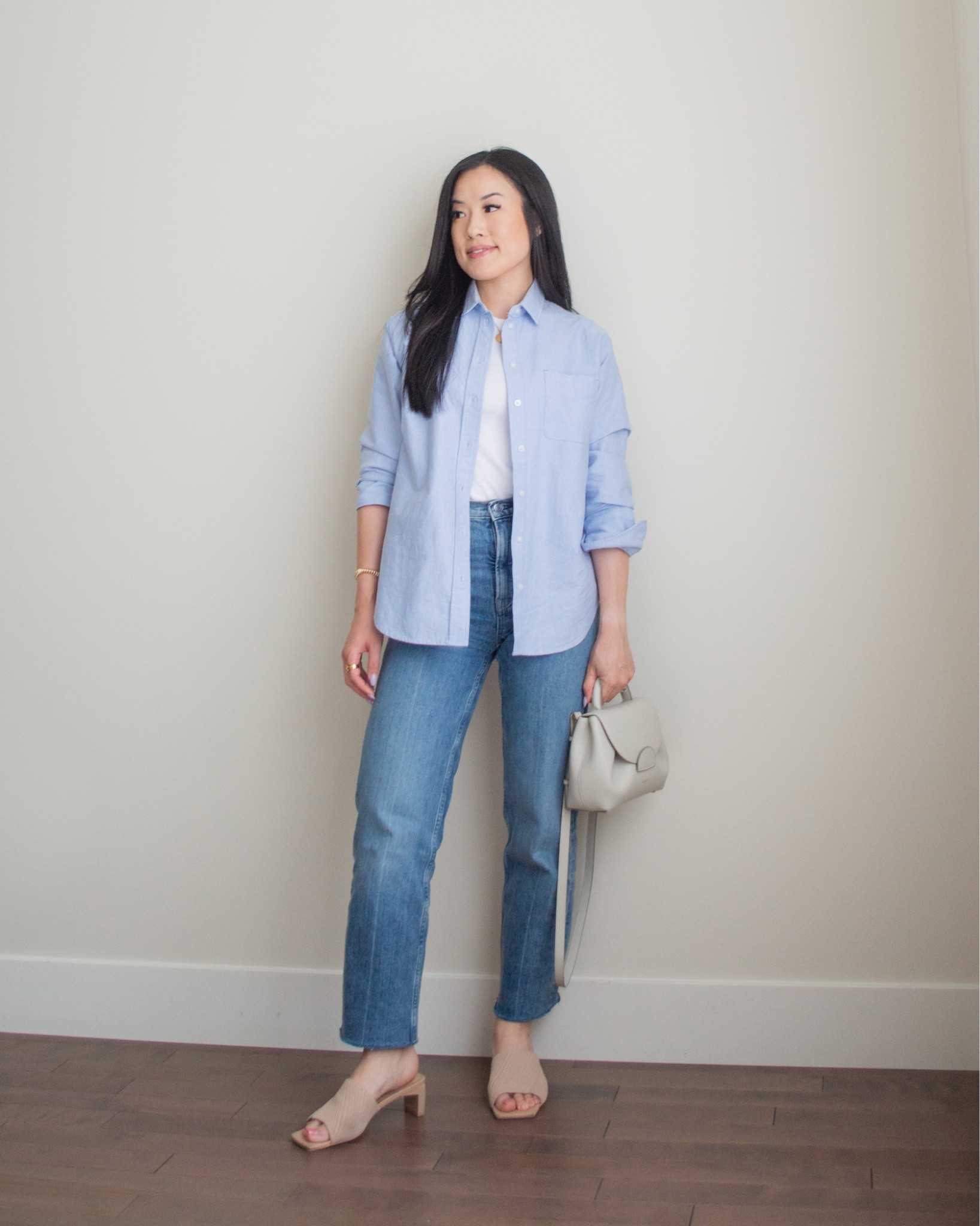 Button up shirts you need in your summer wardrobe ✨ my favourite blue relaxed Oxford shirt adds a beautiful pop of blue to sky outfit.

Everlane shirt sz 2, Frank And Oak tank top sz S, Everlane jeans sz 24 

#LTKstyletip #LTKfit #LTKunder50