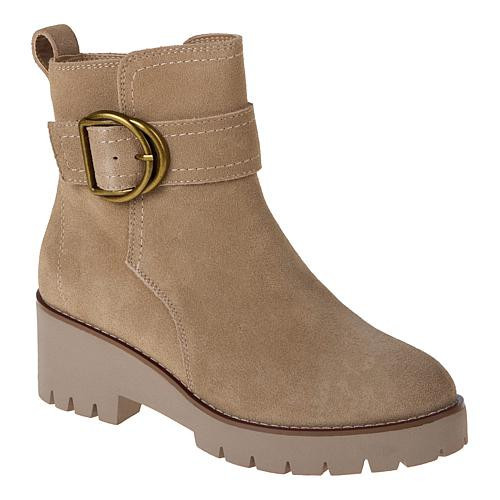 Blondo Dagger Leather Lug Boot with Waterproof Sole Seam - Black - Size 12 | HSN