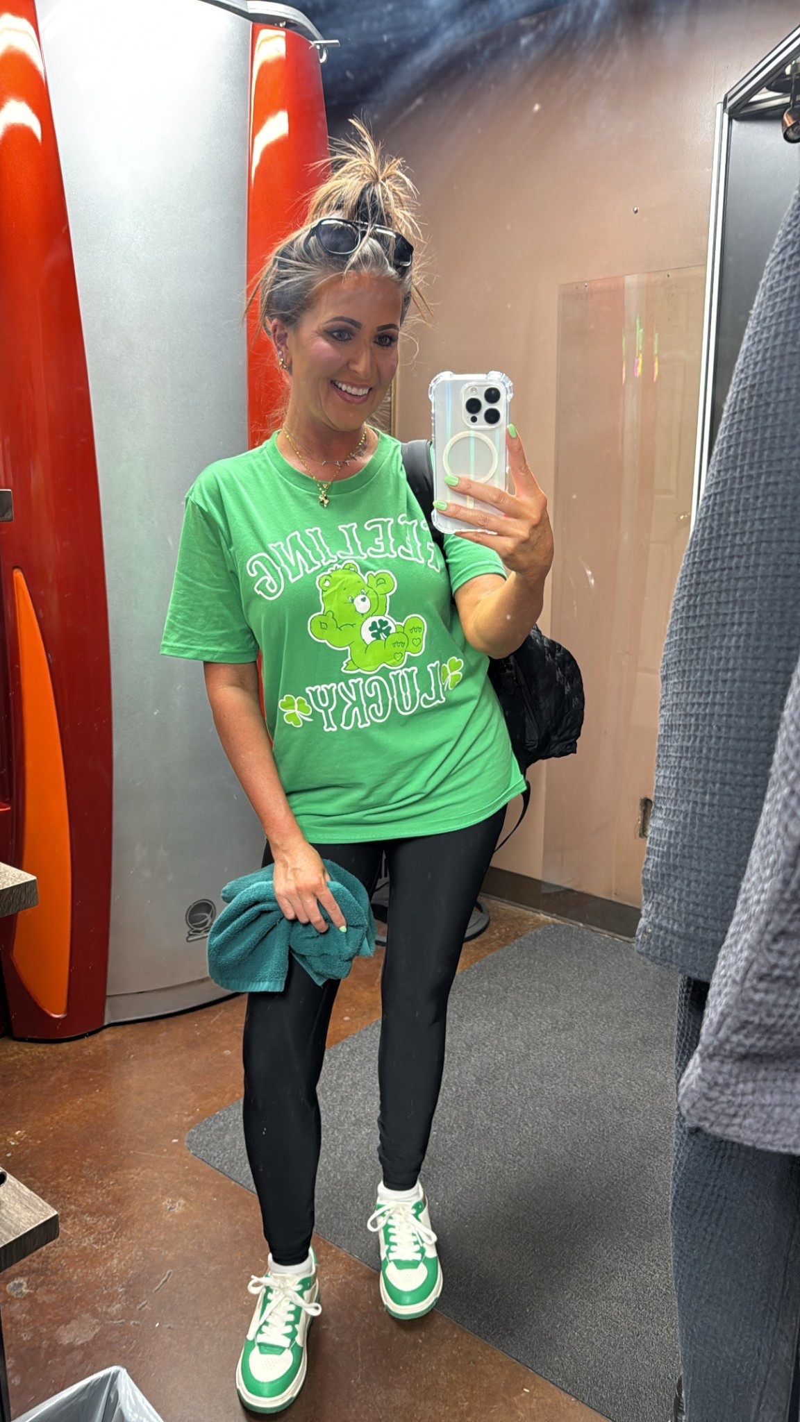 Top: S (men’s tee sizing)
Leggings: S

St Patrick’s Day outfit, spring outfit, spring fashion 

#LTKShoeCrush #LTKSeasonal #LTKFindsUnder50