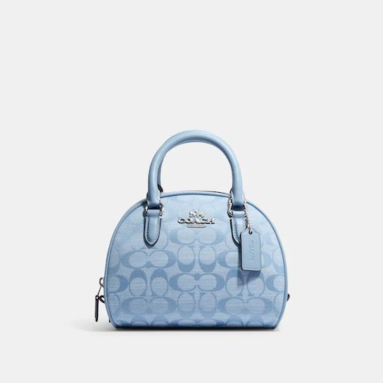 Sydney Satchel In Signature Chambray | Coach Outlet