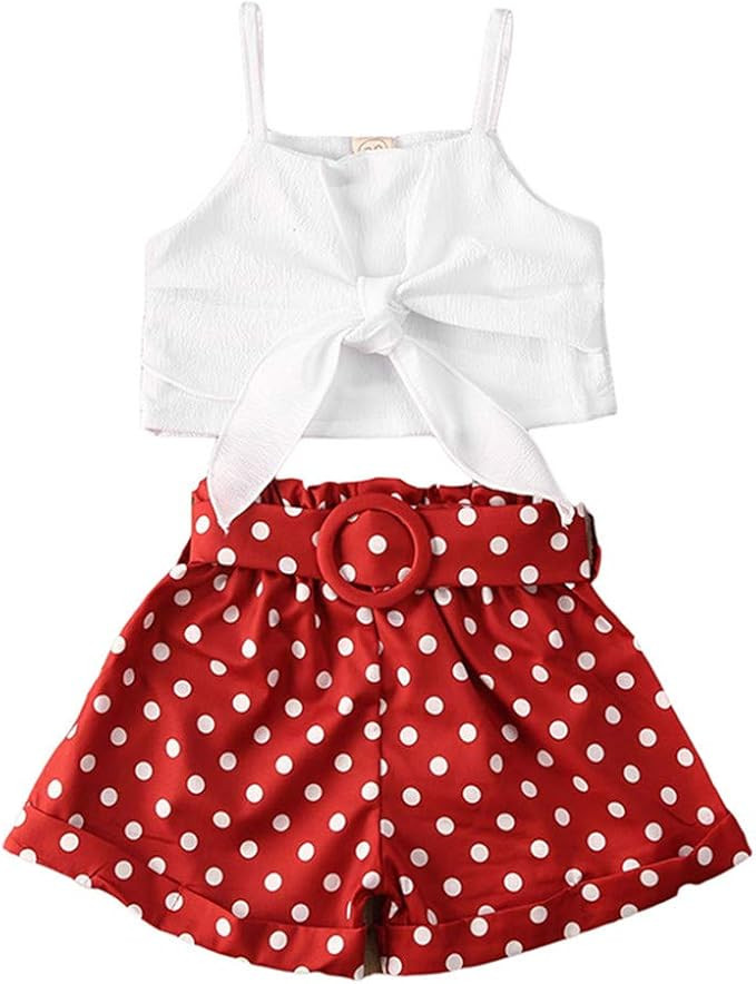 Rtnnsbbfcm Toddler Baby Girl Valentine's Day Romper Bodysuit Heart Print Sleeveless Strap Ruffle ... | Amazon (US)