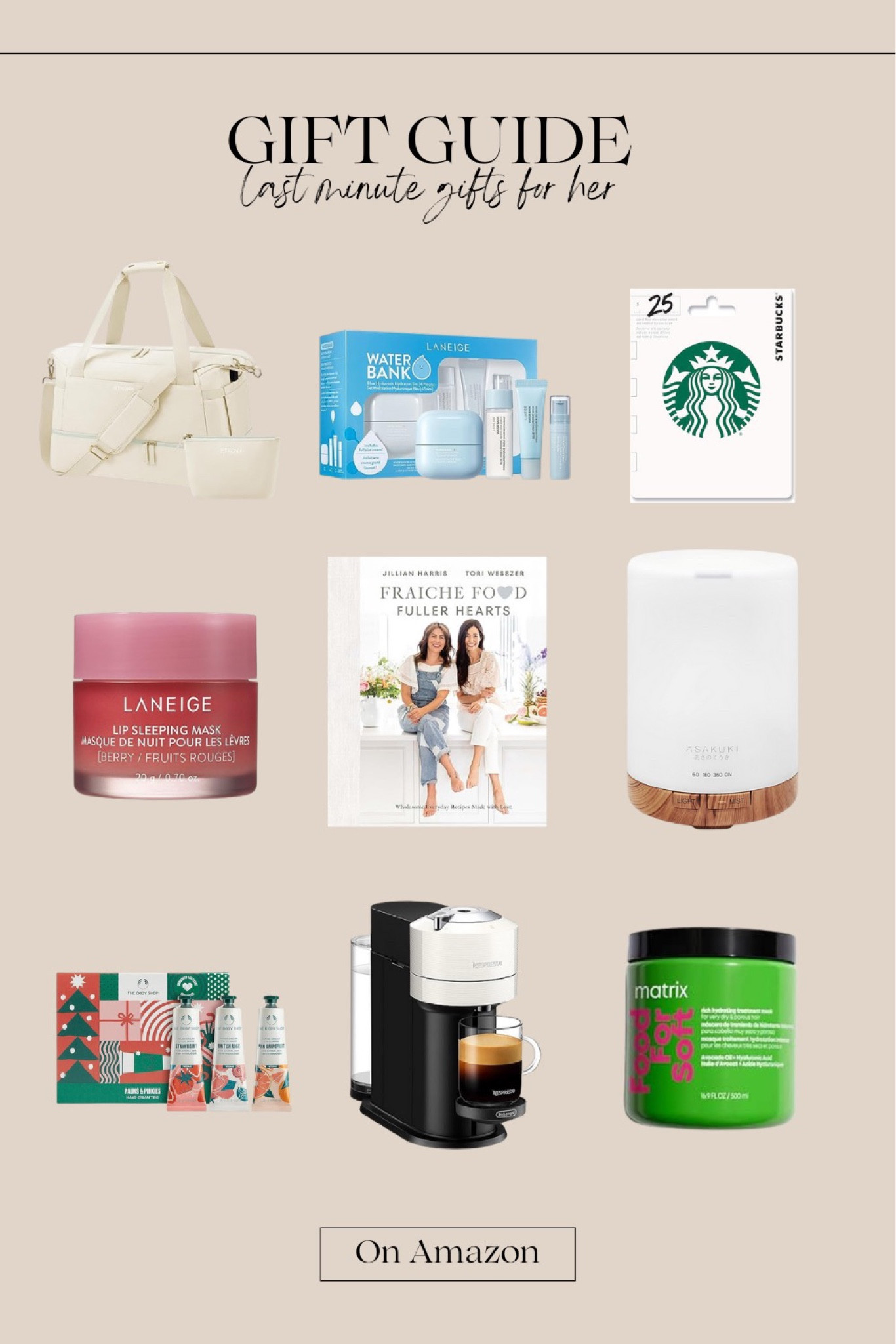 GIFT GUIDE 🎁 | Last minute gift ideas for her on Amazon Canada ✨

#LTKGiftGuide #LTKHoliday