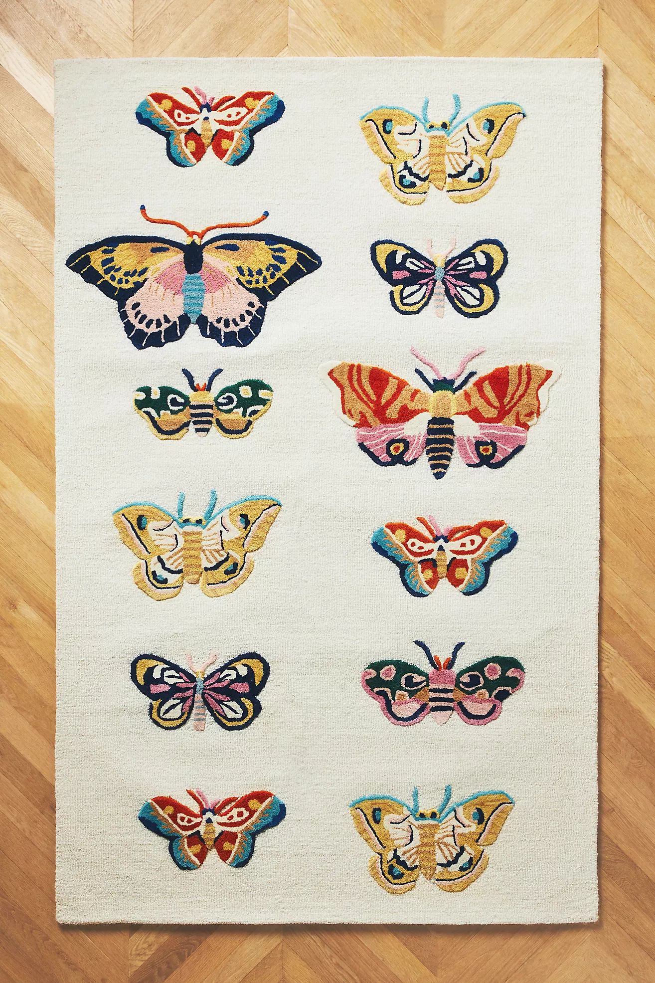 Sarah Gordon Tufted Butterfly Rug | Anthropologie (US)