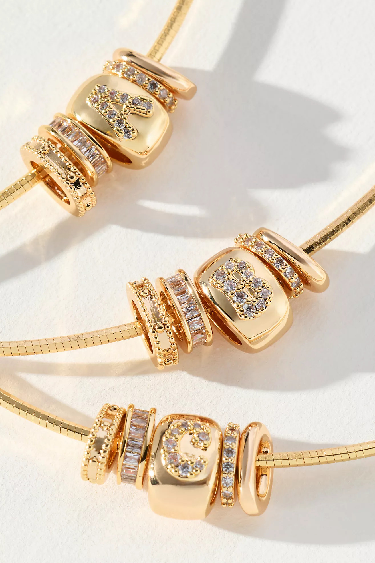 Donut Charm Monogram Necklace | Anthropologie (US)