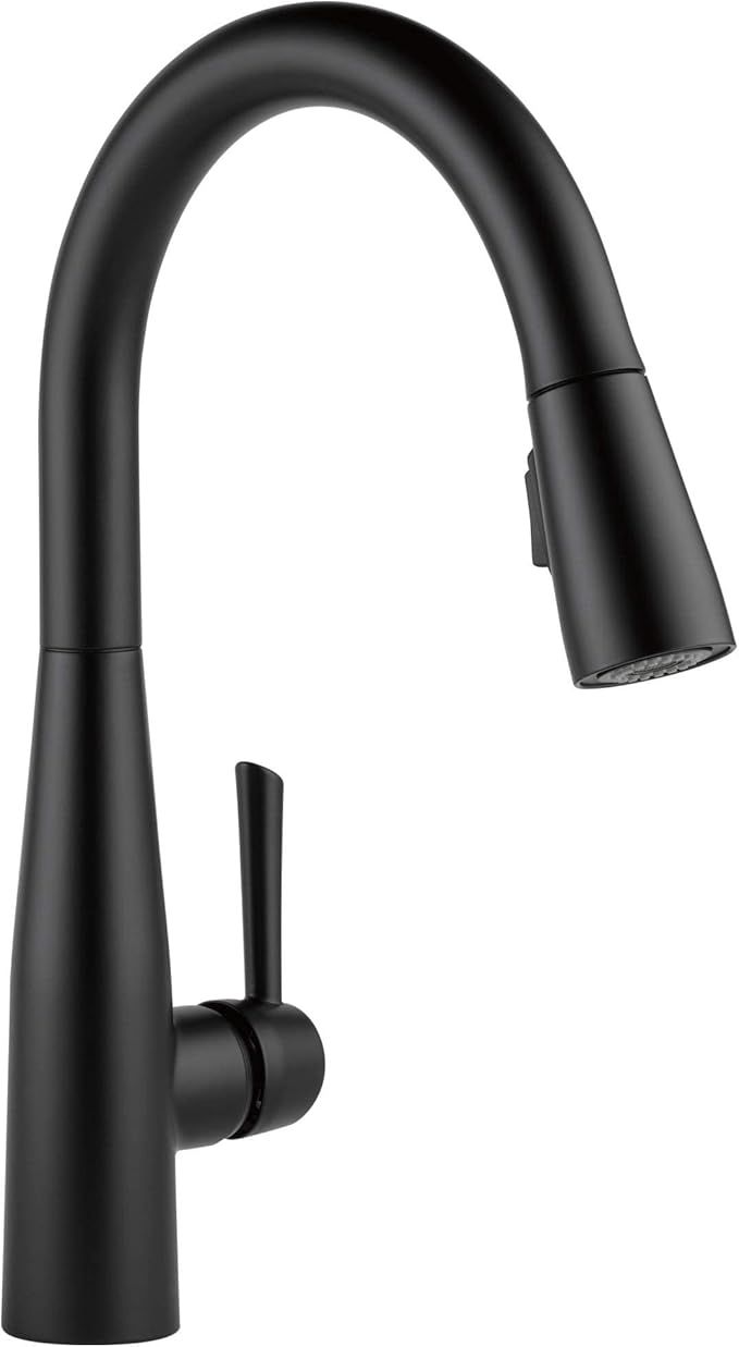 Delta Faucet Essa Matte Black Kitchen Faucet with Pull Down Sprayer, Sink Faucet for Kitchen Sink... | Amazon (US)