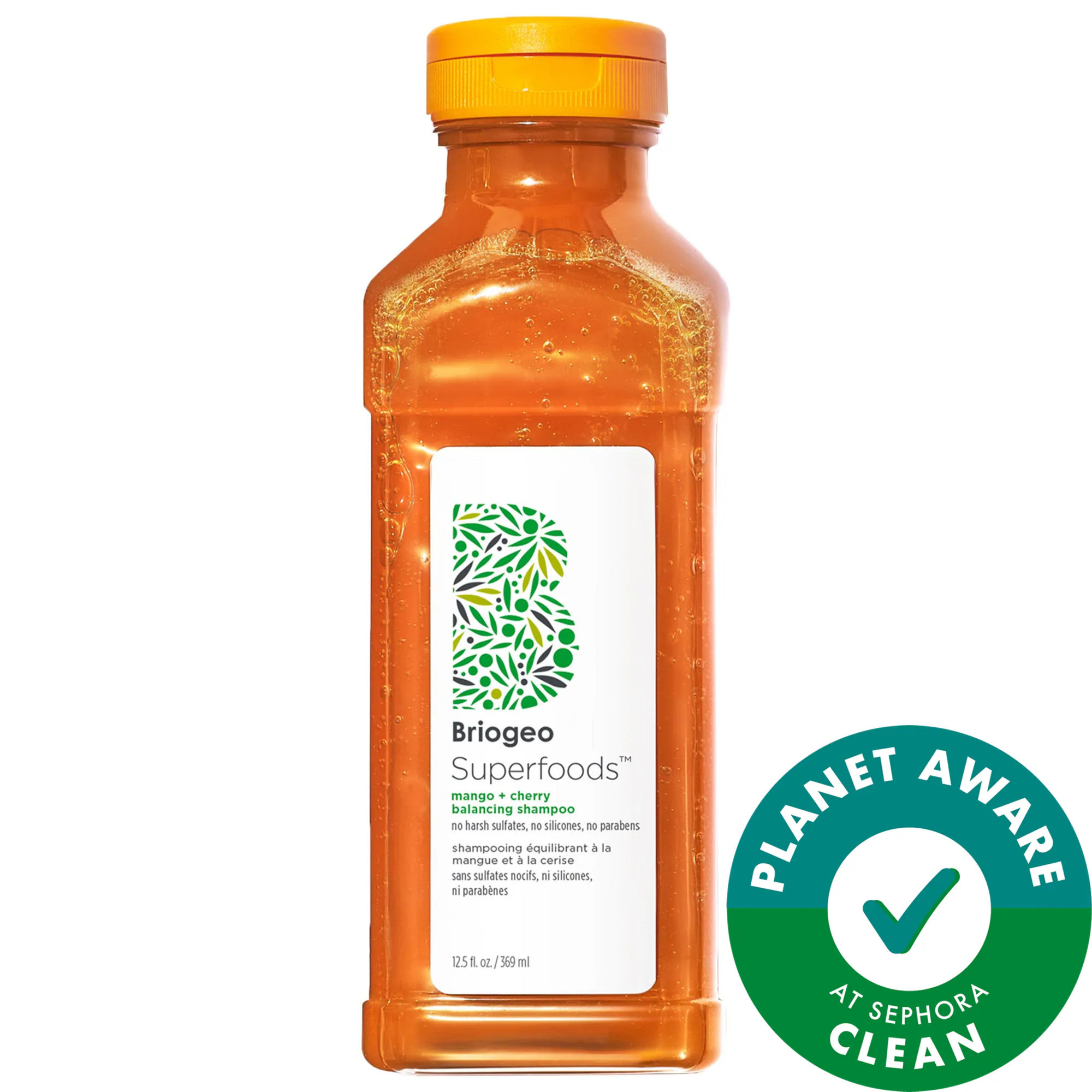 Briogeo Superfoods Mango + Cherry Oil Control & Balancing Shampoo 12.5 oz/ 369 mL | Sephora (US)