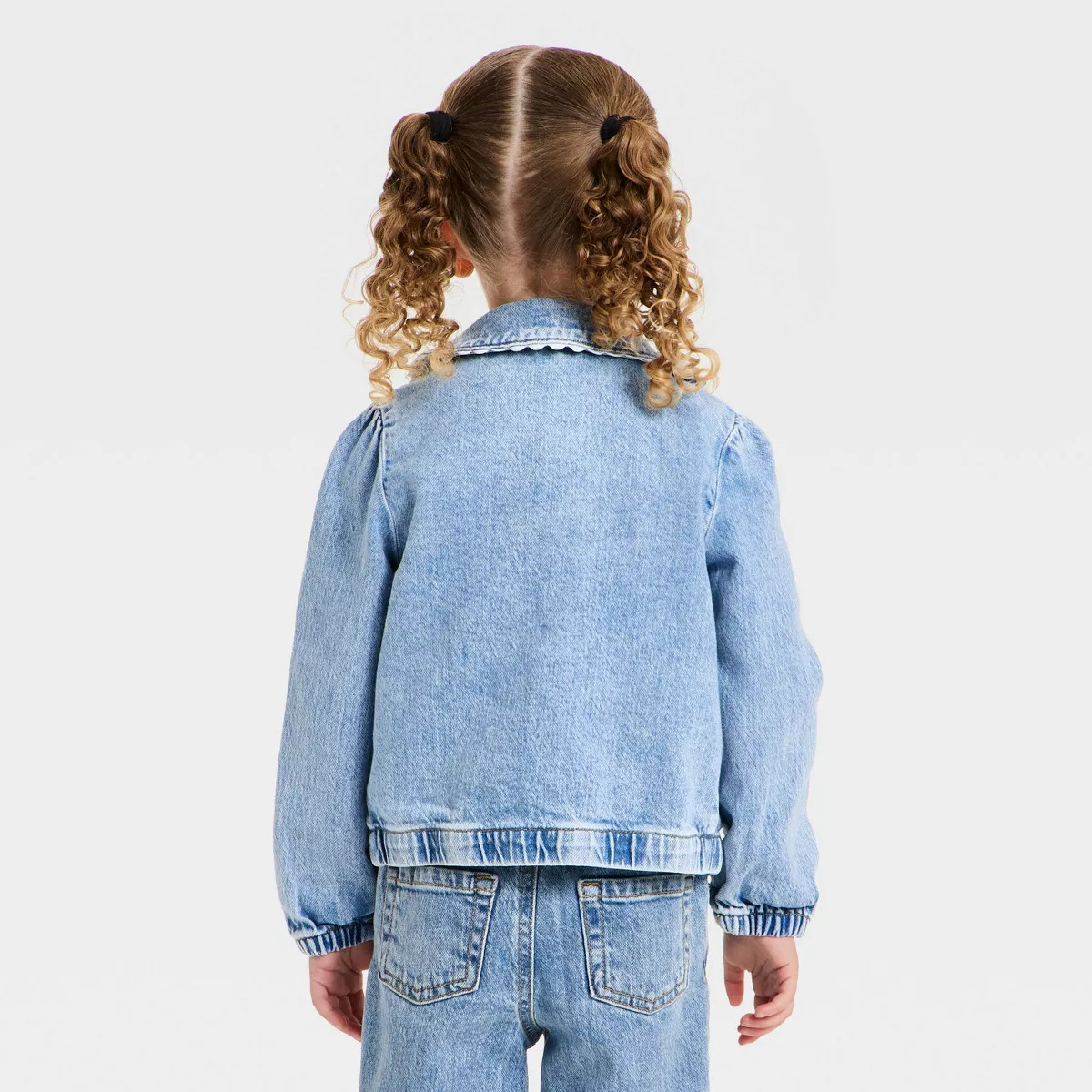 Toddler Girls' Denim Jacket - Cat & Jack™ Light Wash 12M | Target