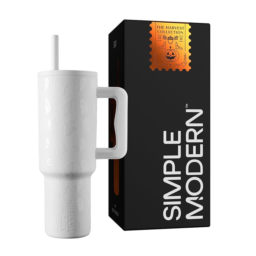 Simple Modern Halloween 40 oz Tumbler with Handle and Straw Lid | Leak-Proof Insulated Stainless ... | Amazon (US)